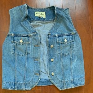 Vintage Eddie Bauer denim vest